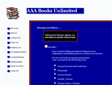 Tablet Screenshot of aaabooksunlimited.com